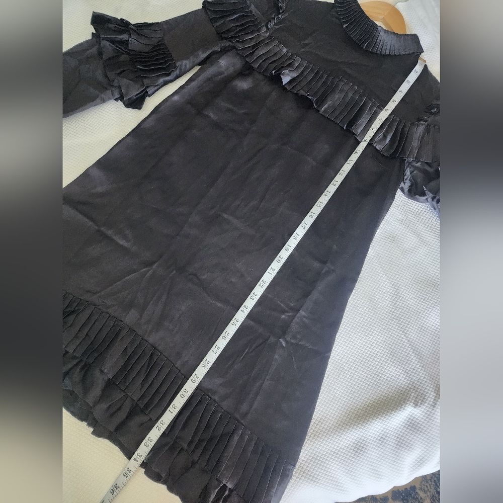 Frame Denim Black Ruffle Dress - Picture 5 of 15
